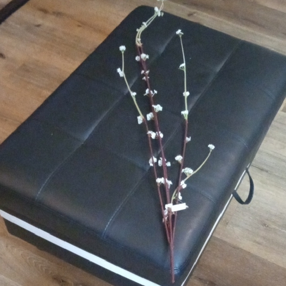 10 Pcs .40" White Blossom Faux Floral Accent Cherry Blossoms - Picture 7 of 12